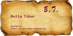 Bolla Tibor névjegykártya