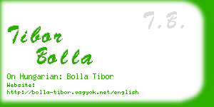 tibor bolla business card